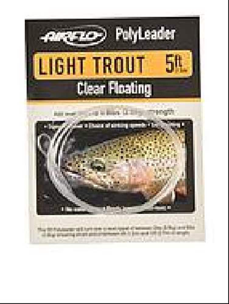 Airflo Polyleader Light Trout - 5 foot - Clear Hover